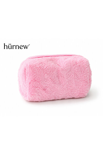 Genel Markalar HÜRNEW peluş makyaj çantası PEMBE