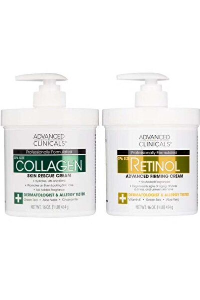 Advanced Clinicals Collagen + Retinol Body Cream Bundle