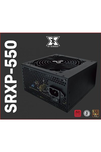 SERIOUX Sursă de alimentare ATX Energy 550W 80+ Bronze, ventilator de 120mm