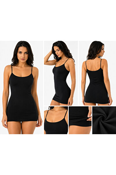 SİHİRLİ DANTEL Kota Biye Detailed Modal Rope Strap Tank Top
