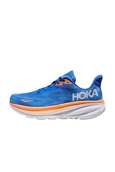 Hoka One One Clifton 9 Outdoor Running Sneakers Dark blue/Orange