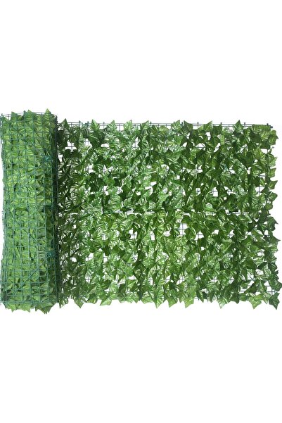 Vivendo Panou Gard Artificial cu Frunze Ivy 3m x 1m, Paravan Verde, Balcon, T...