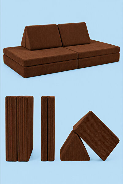 GOOD NİGHT Funbed Sofa Çocuk Oyun Koltuğu, Modüler Katlanır Yatak ve Oyun Min...