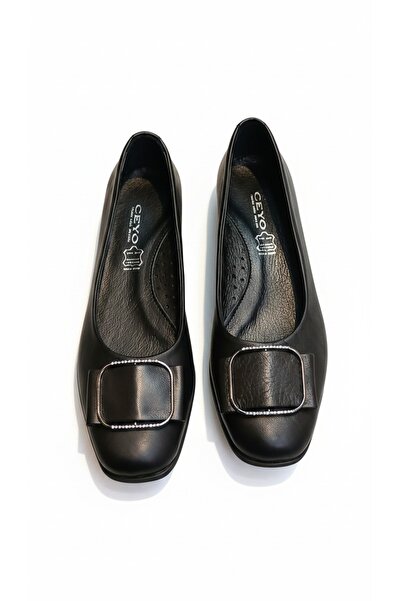 Ceyo Genuine Leather Orthopedic Women's Ballerina Shoes – Daily Comfortable A...