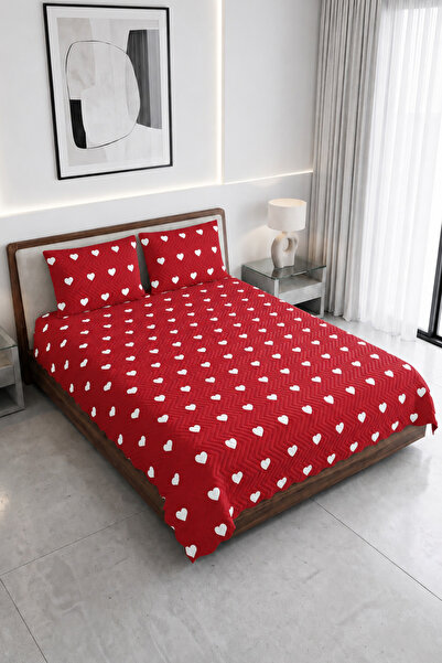 Onaltı Tekstil Heart Patterned Double Pique Set