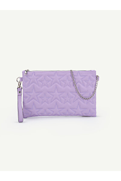 Mojeva Portofoliu și geantă clutch pentru femei, cu curea cu lanț și broderie...