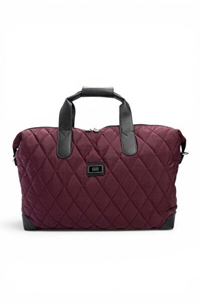 Silver Polo Burgundy - Black Memory Women's Travel Bag Sp1141