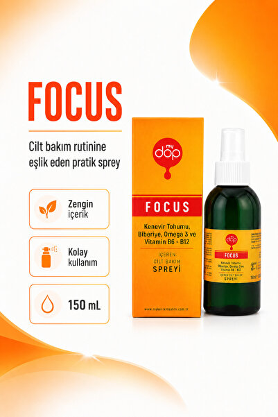 mydop FOCUS SPREY - B6-B12 VİTAMİNİ OMEGA 3 VE BİBERİYE İÇEREN CİLT BAKIM SPR...