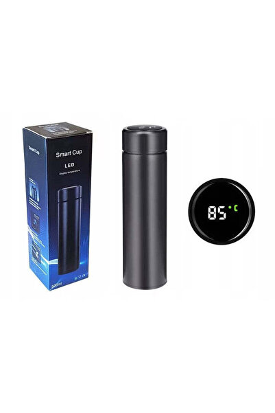 Vivendo Termos smart cu afisaj led, indicator temperatura, 500 ml, negru, ote...