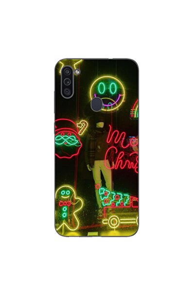 OEM Husa compatibila cu Samsung Galaxy A11 Silicon Gel Tpu Model Craciun Vitr...