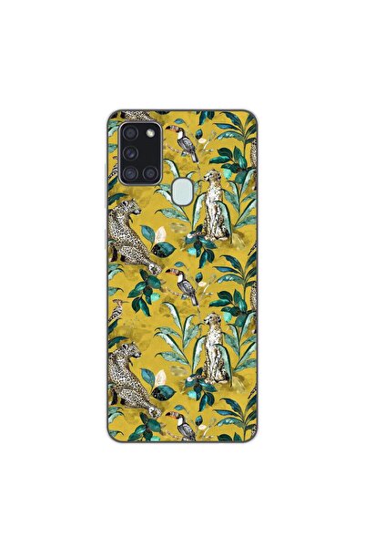 OEM Husa compatibila cu Samsung Galaxy A21s Silicon Gel Tpu Model Yellow Jung...