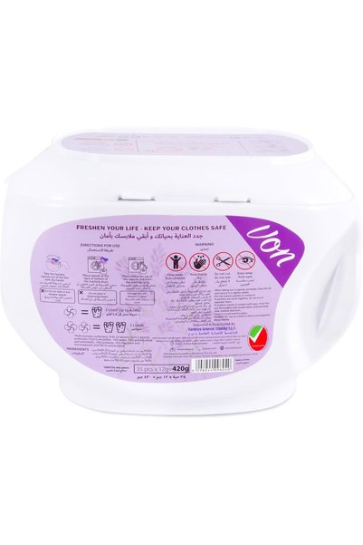 VON 4-in-1 Laundry Capsules Fabric Softener - Lavender Scent Laundry Detergent Pods (35 Capsules)