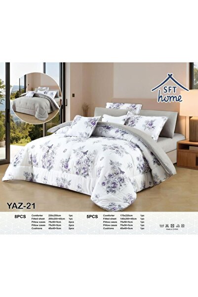 SFT Nefirin Summer Bedspread - 8 Pieces - Soft Microfiber - Ventilated - 250X230