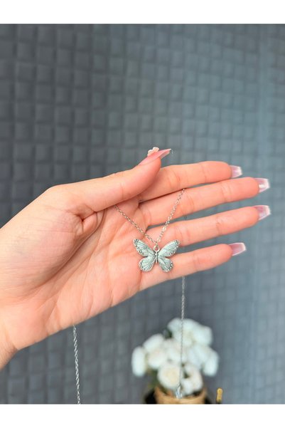LUNIVRA Fairycore Butterfly Necklace with Steel Chain