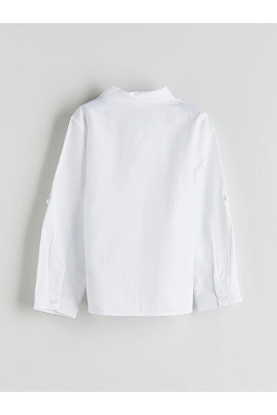 LC Waikiki White Basic Boy's Poplin Shirt