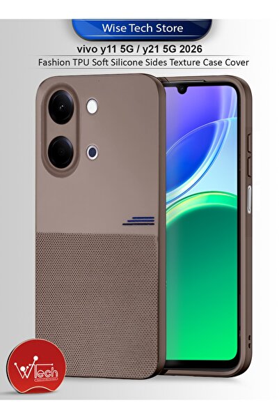 Wtech vivo Y11 5G / Y21 5G 2026 Fashion TPU Soft Silicone Sides Texture Case ...