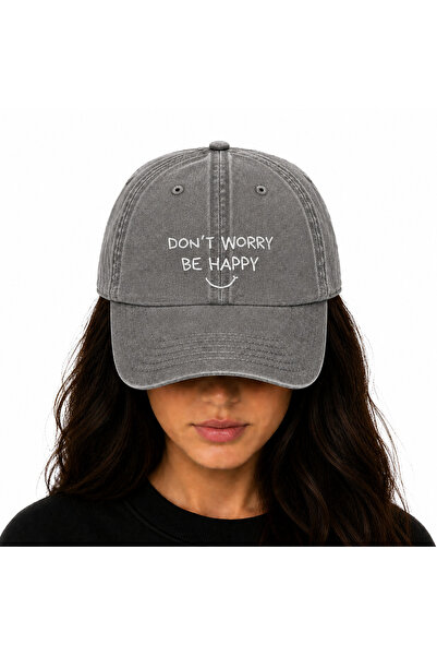 WeavedCo Embroidered Washable Vintage Hat (Don'T Worry Be Happy) Don'T Worry,...