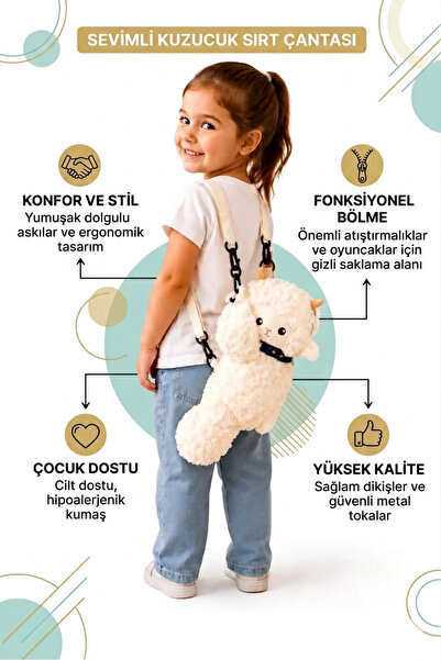İyem Sevimli Kuzucuk Sırt Çantası
