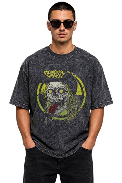 Fuddy Moda Tricou unisex cu imprimeu Municipal Waste, lavabil, cu tematică de...