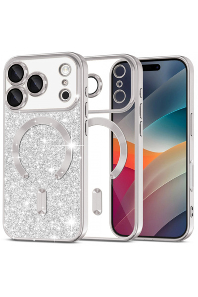 Techsuit Husă MagSafe pentru Apple iPhone 17 Pro Max, Techsuit, Luxury Glitte...