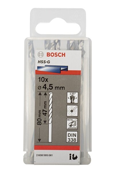 Bosch Hss-g 4,5*80 Mm 10'lu Paket - PH