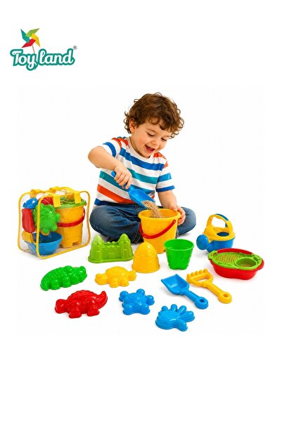 TOY LAND TOYLAND Ultimate Summer Sand Toy Kit – Portable Sifter, Rake, and Ca...
