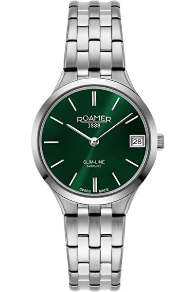 Roamer Ceas de damă 512857 41 75 20 — verde clasic, pentru cupluri.