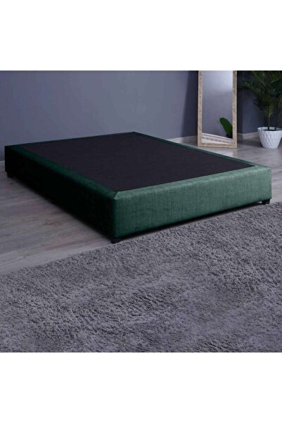 PAN HOME قاعدة سرير كاليبسو شانيل أخضر زيتوني 140x200 سم