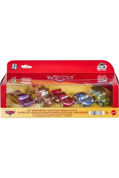 CARS Radiator Springs 20. Yıl Dönümü Seti, En Sevilen Karakterlerin 5 Aracı: ...