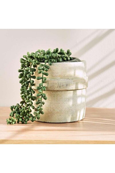 PAN HOME Islen Cement Planter 14x14x14cm -brown
