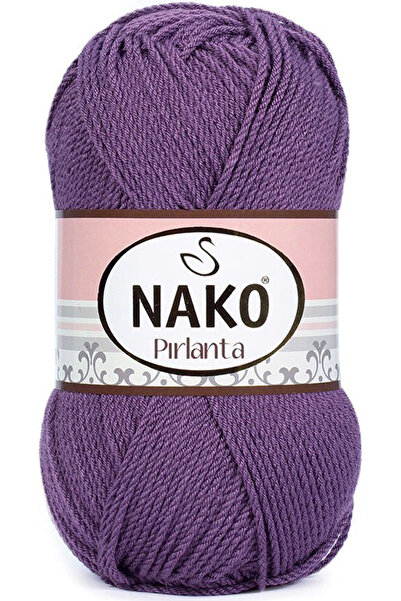 NAKO Pırlanta Amigurumi El Örgü İpi 6684 Açık Mürdüm