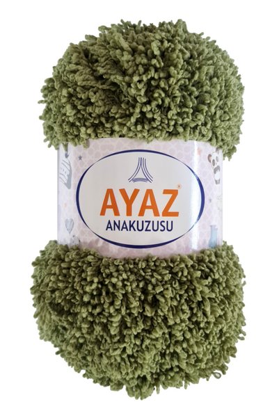 Ayaz Anakuzusu El Örgü İpi Haki 1530