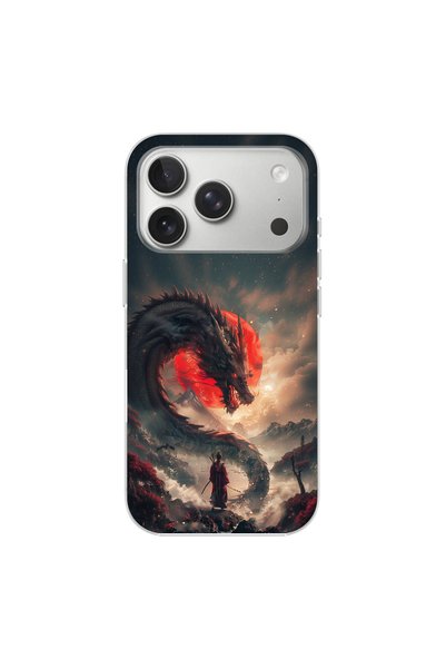 PPKin iPhone 17 Pro Compatible Samurai 3 Design Transparent Case