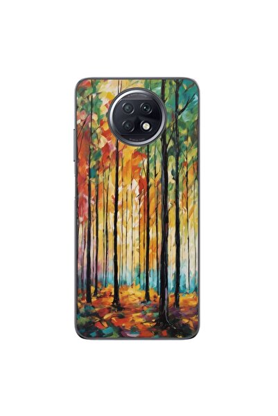 OEM Калъф, съвместим с Xiaomi Redmi Note 9T, силиконов гел TPU, с десен  "Цве...