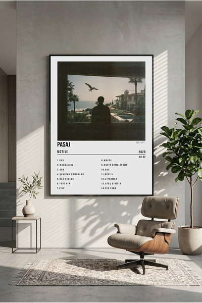 postercraft Motive Pasaj Albüm Tasarım Ahşap Tablo Poster (Çerçevesiz) 2