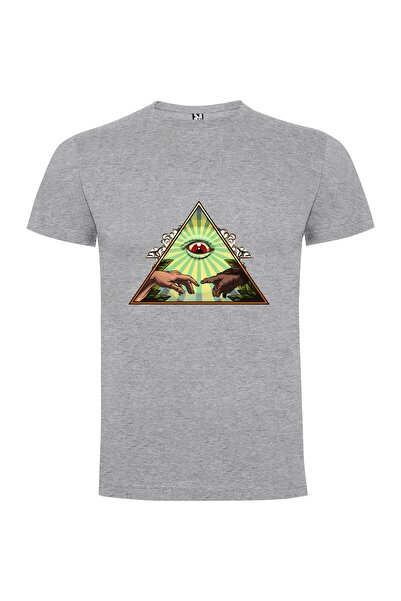 iLovePrints Reaching Illuminati Triangle Tshirt