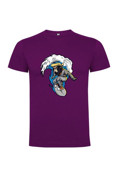 iLovePrints Wave-Riding Ape Man Tshirt