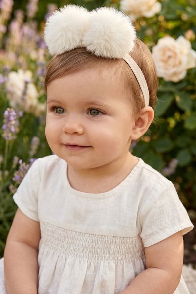 Parla Kids Baby and Girls Colorful Bow Hair Band Set of 4
