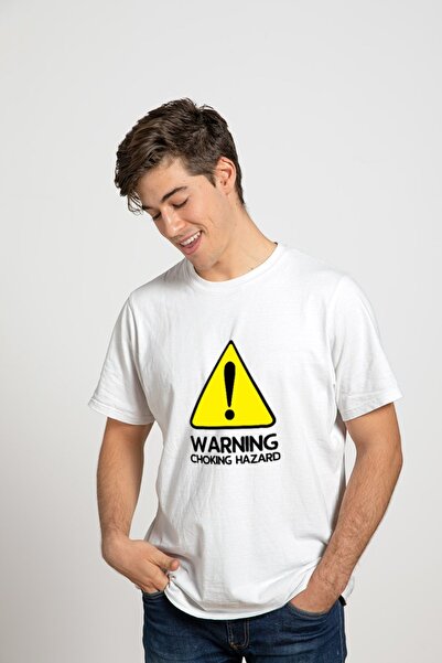 iLovePrints Μπλούζα Valentine Warning! Chocking Hazard