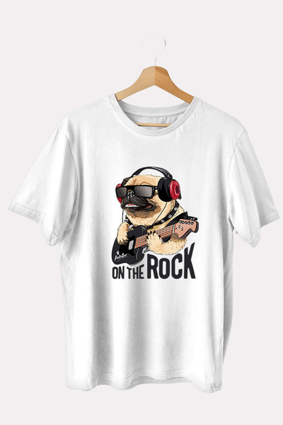 iLovePrints Μπλούζα Animal Σκύλος Rock