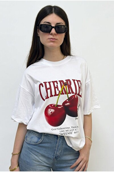 Anetos Μπλουζάκι Oversize με κεράσια