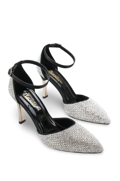 Ymn ayakkabı Tovran Women's Black Thin Heeled Premium Special Series Ankle St...