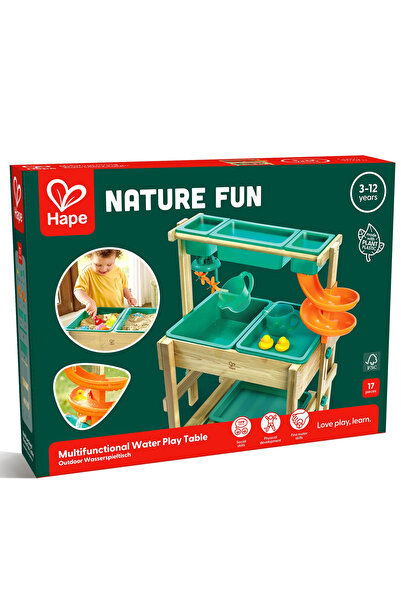 Hape Jucarie din lemn - Masa de joaca cu apa multifunctionala varsta 3 ani+,6...