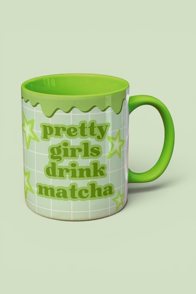 Cool Stuff Studio Pretty Girls Drink Matcha Mug Cool Club Collection