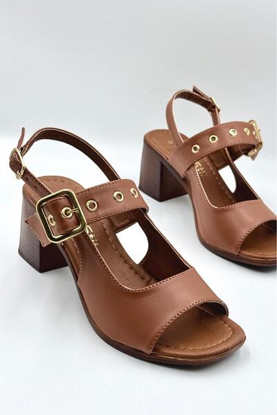 DefHeel'e Women's Sandals with Troc-Style Belt Detail and Heels