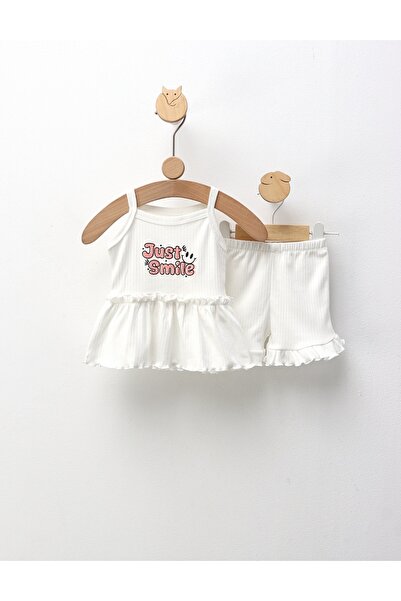 MiniKids Set de vara, Just Smile, alb