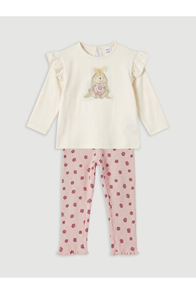 LC Waikiki Quality Pieces from Çelebi Store: Rabbit Printed Baby Girl Set