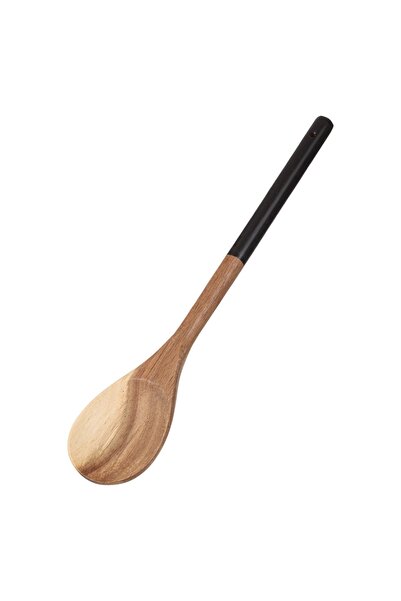 Z Store Lingură de lemn maro și neagră, 34 cm