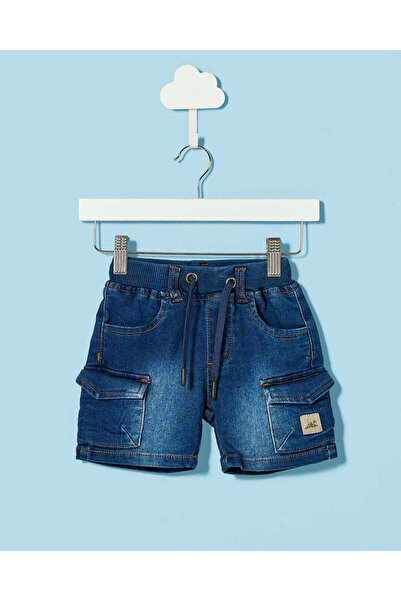 REDTAG Infant Boys Navy Denim Shorts