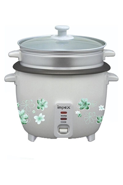 IMPEX RC 2804 2.8L Drum Rice Cooker & Steamer, Auto Cook/Warm, Glass Lid, 100...
